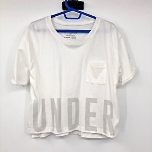 Under Armour Blue Cropped T-Shirt Girls Loose